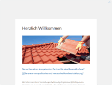 Tablet Screenshot of dachprofi-hesselbach.de